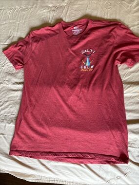 Salty Crew Short-Sleeve Crewneck Tee - Red